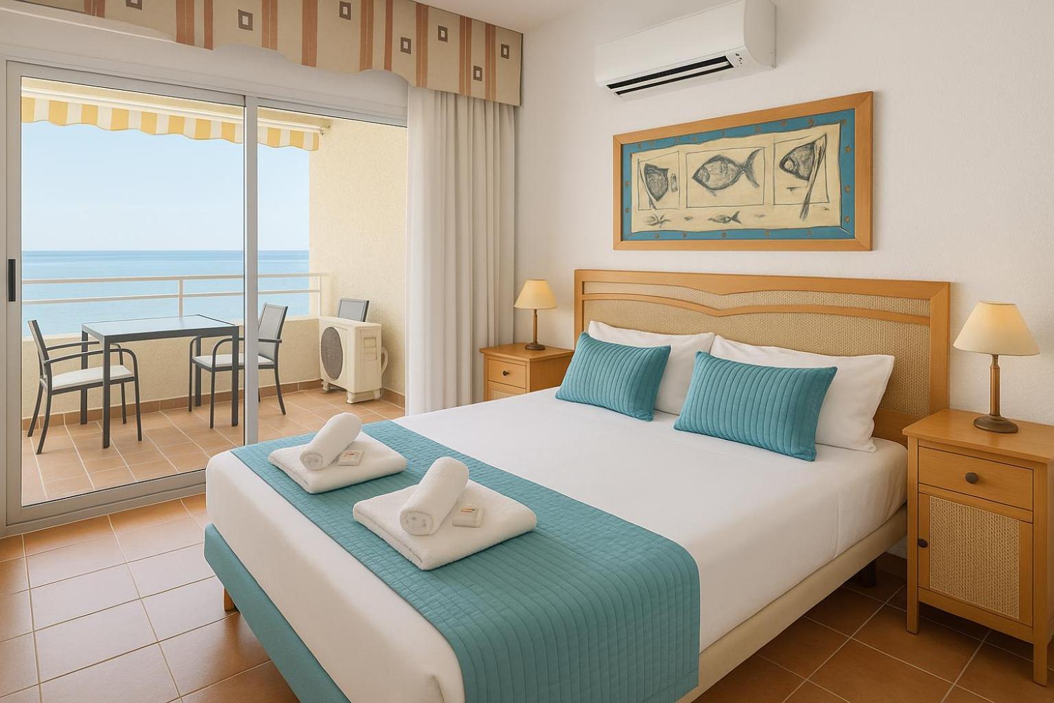El Estudio De La Playa Benalbeach Vistas Al Mar Benalmadena Bilik gambar